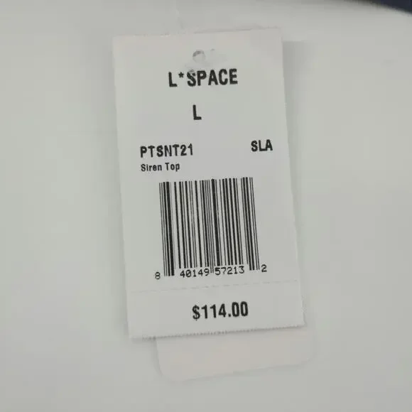 L*Space Pointelle Rib Siren Bikini Top L - Picture 8 of 9